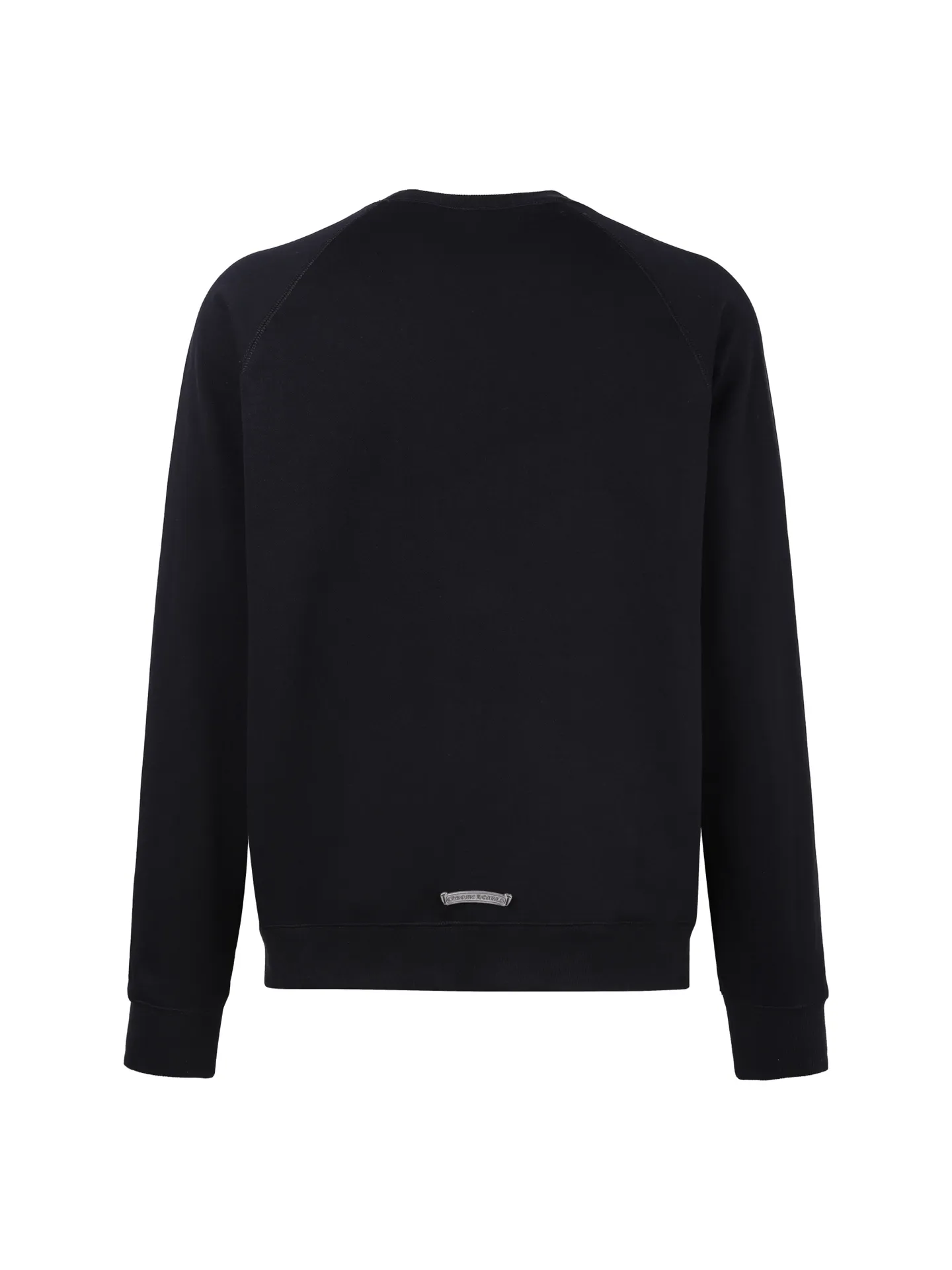 P400 White background picture] Chrome Hearts/Chrome Heart Cross Embroidery Round Neck Sweater [Ready Stock] S M L